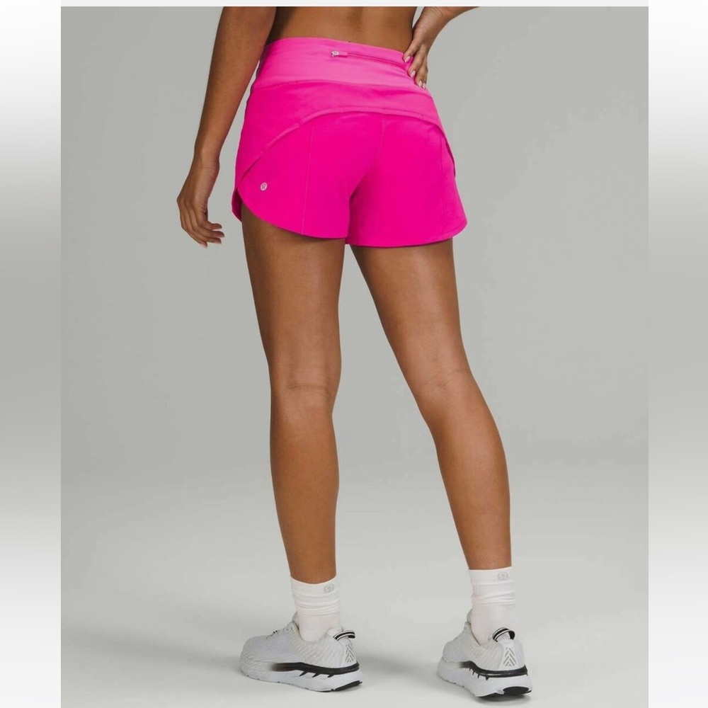 lululemon Speed Up High-Rise Lined Short 4” Size 10 Pink
